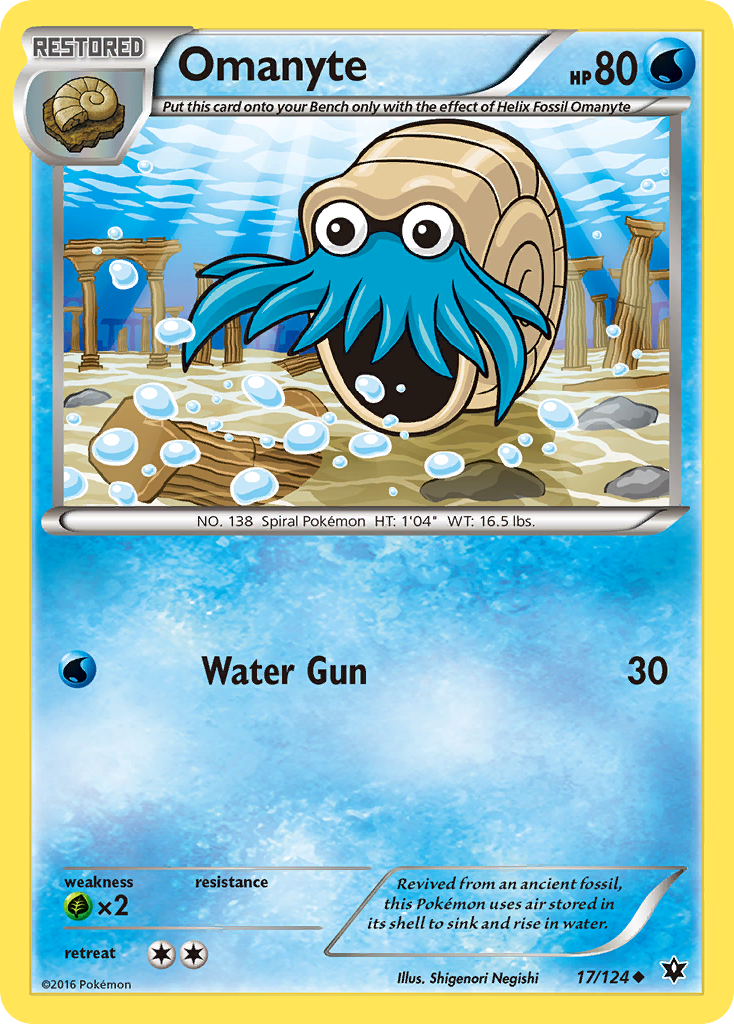 Omanyte (17/124) [XY: Fates Collide] | Gam3 Escape