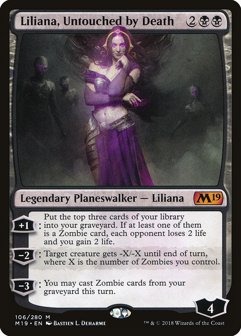 Liliana, Untouched by Death [Core Set 2019] | Gam3 Escape