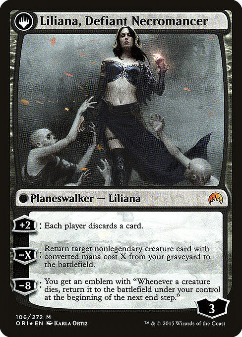 Liliana, Heretical Healer // Liliana, Defiant Necromancer [Magic Origins Promos] | Gam3 Escape