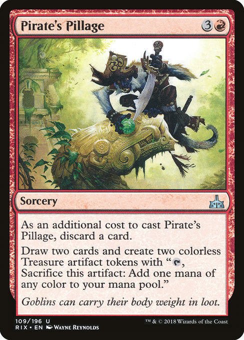 Pirate's Pillage [Rivals of Ixalan] | Gam3 Escape