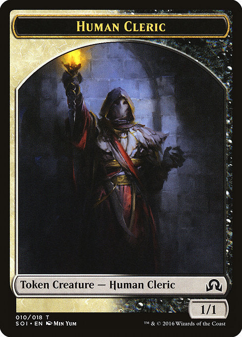 Human Cleric [Shadows over Innistrad Tokens] | Gam3 Escape