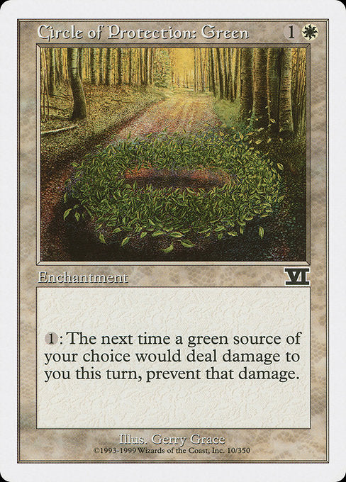 Circle of Protection: Green [Classic Sixth Edition] | Gam3 Escape