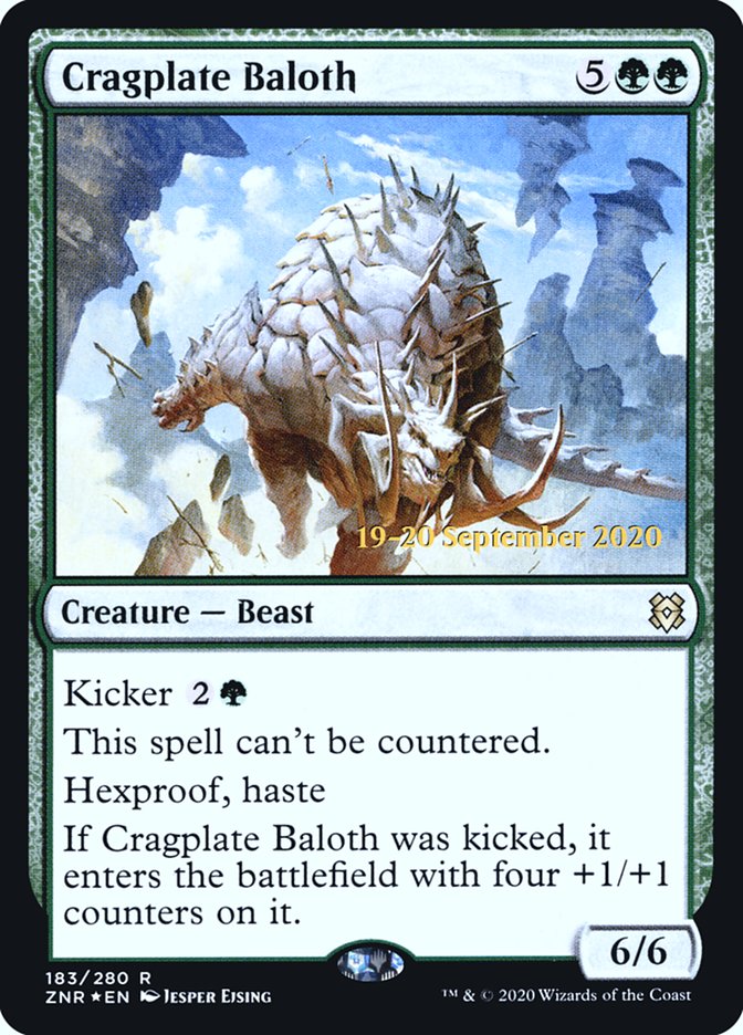 Cragplate Baloth  [Zendikar Rising Prerelease Promos] | Gam3 Escape