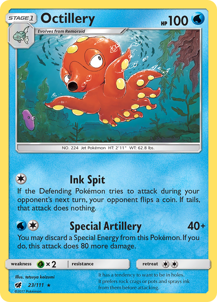 Octillery (23/111) [Sun & Moon: Crimson Invasion] | Gam3 Escape