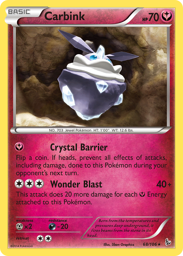 Carbink (68/106) (Theme Deck Exclusive) [XY: Flashfire] | Gam3 Escape