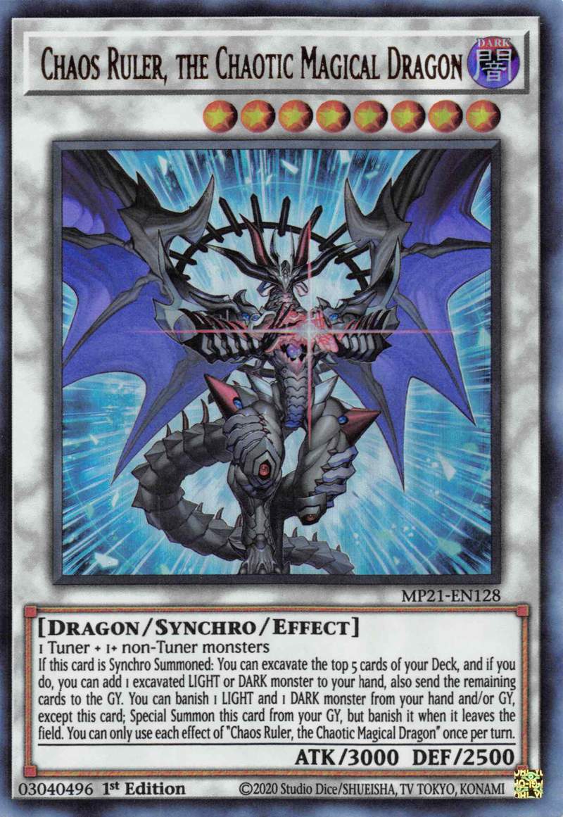 Chaos Ruler, the Chaotic Magical Dragon [MP21-EN128] Ultra Rare | Gam3 Escape