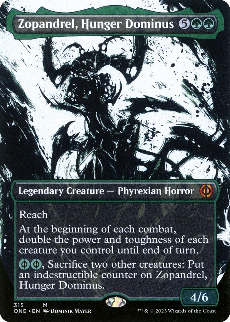 Zopandrel, Hunger Dominus (Borderless Ichor) [Phyrexia: All Will Be One] | Gam3 Escape