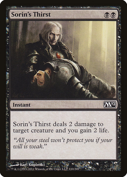 Sorin's Thirst [Magic 2012] | Gam3 Escape