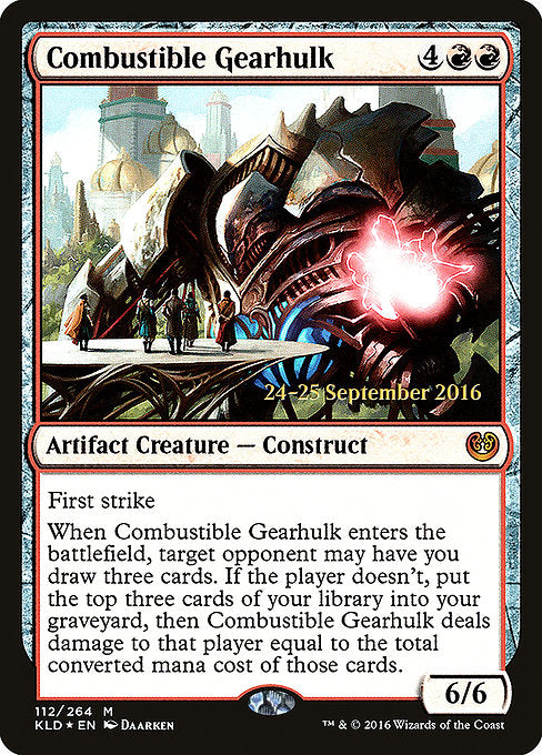 Combustible Gearhulk [Kaladesh Promos] | Gam3 Escape