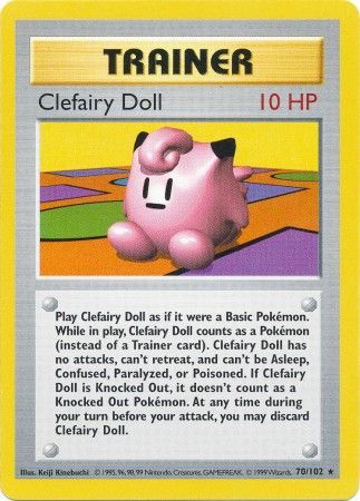 Clefairy Doll (70/102) [Base Set Shadowless Unlimited] | Gam3 Escape