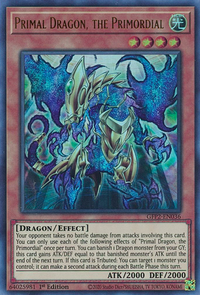 Primal Dragon, the Primordial [GFP2-EN036] Ultra Rare | Gam3 Escape