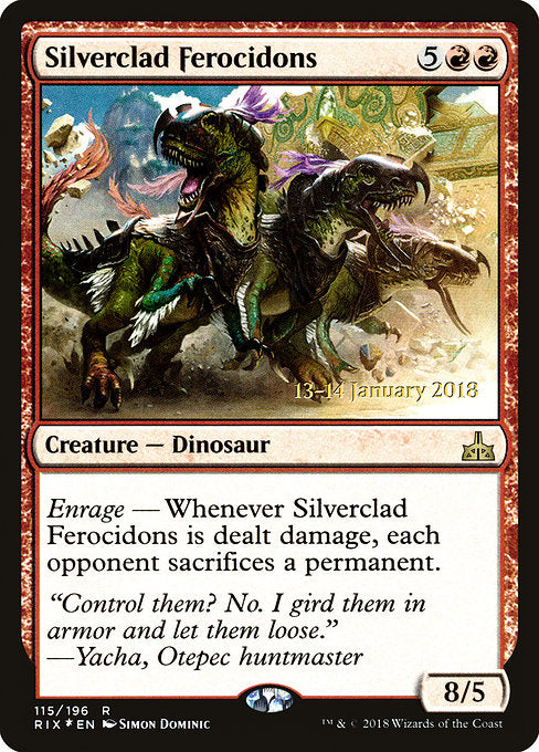 Silverclad Ferocidons [Rivals of Ixalan Promos] | Gam3 Escape