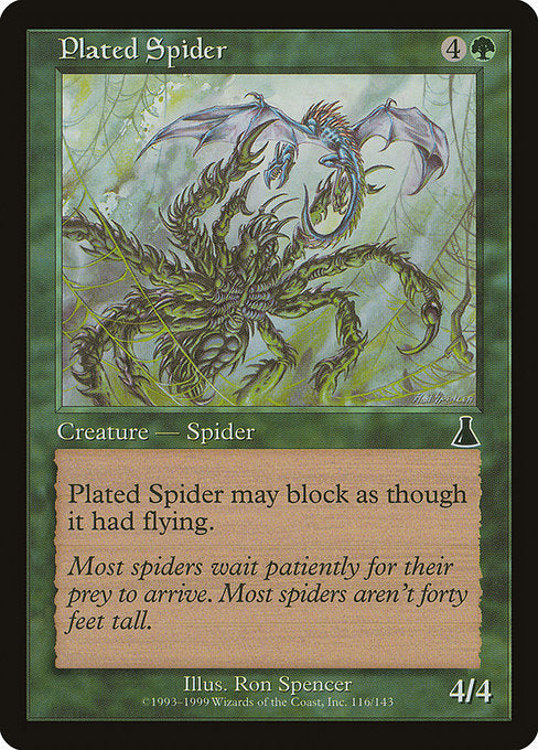 Plated Spider [Urza's Destiny] | Gam3 Escape