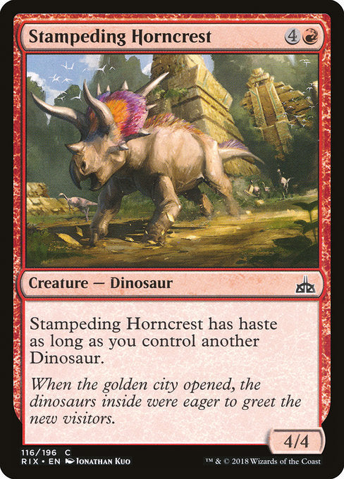 Stampeding Horncrest [Rivals of Ixalan] | Gam3 Escape