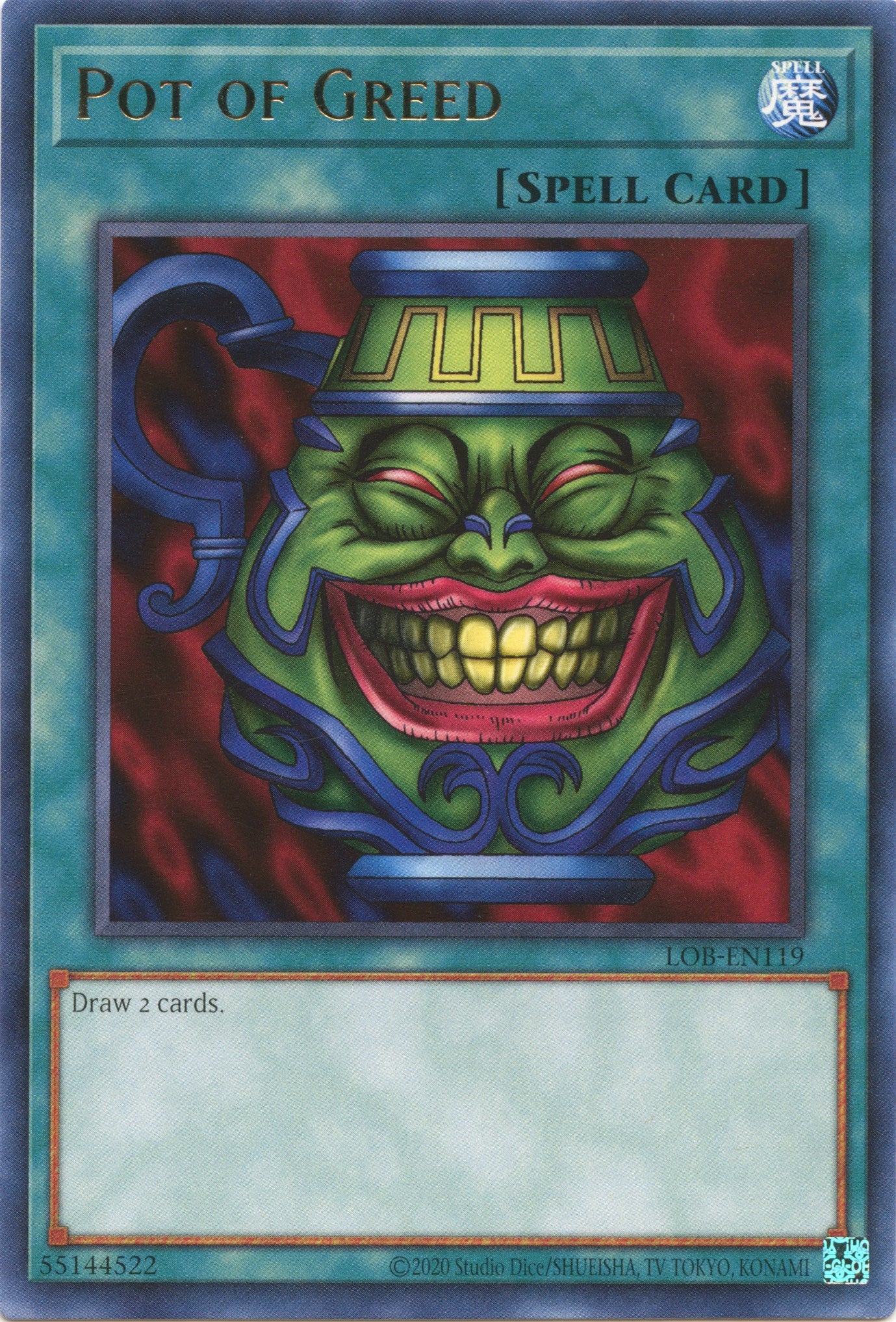 Pot of Greed (25th Anniversary) [LOB-EN119] Rare | Gam3 Escape