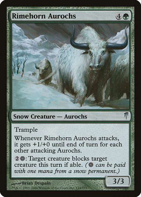 Rimehorn Aurochs [Coldsnap] | Gam3 Escape