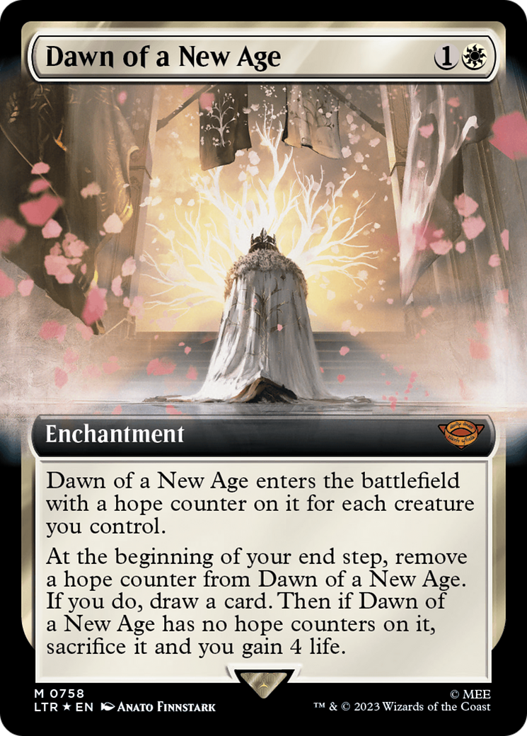 Dawn of a New Age (Extended Art) (Surge Foil) [The Lord of the Rings: Tales of Middle-Earth] | Gam3 Escape
