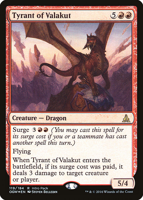 Tyrant of Valakut [Oath of the Gatewatch Promos] | Gam3 Escape