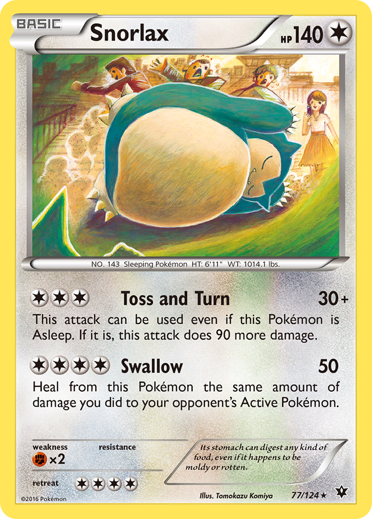 Snorlax (77/124) [XY: Fates Collide] | Gam3 Escape