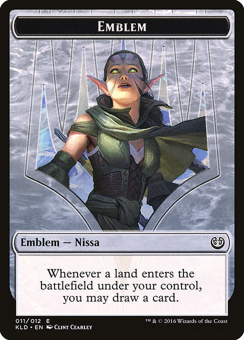 Nissa, Vital Force Emblem [Kaladesh Tokens] | Gam3 Escape
