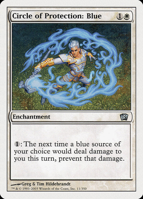 Circle of Protection: Blue [Eighth Edition] | Gam3 Escape