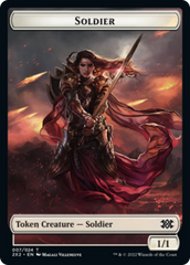 Worm // Soldier Double-sided Token [Double Masters 2022 Tokens] | Gam3 Escape