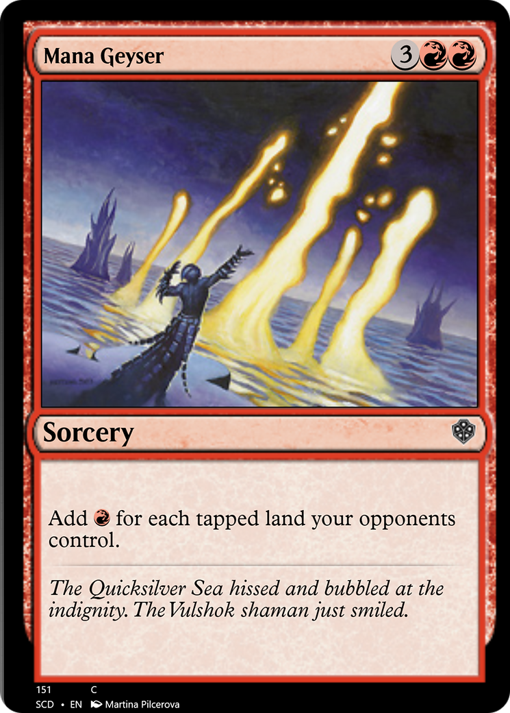 Mana Geyser [Starter Commander Decks] | Gam3 Escape