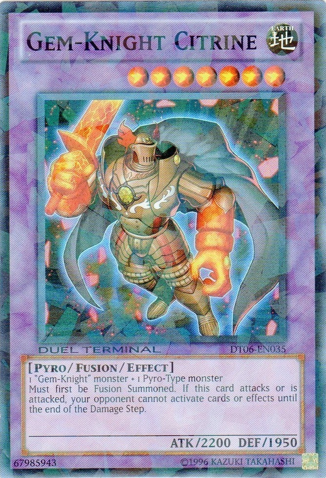 Gem-Knight Citrine [DT06-EN035] Super Rare | Gam3 Escape