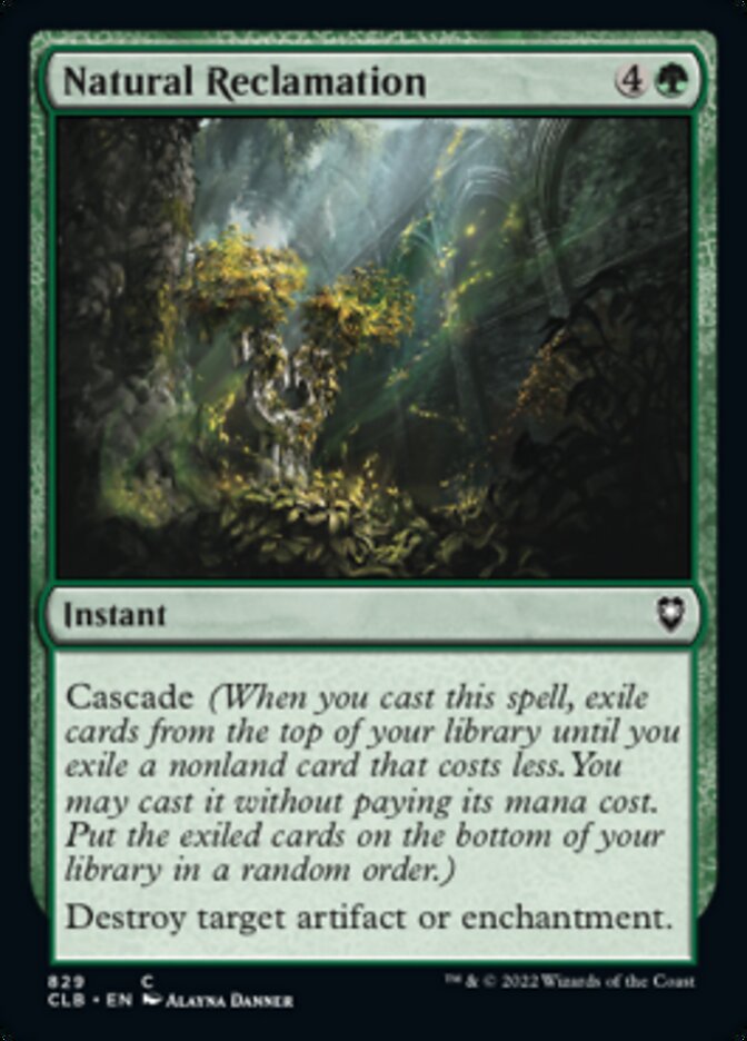 Natural Reclamation [Commander Legends: Battle for Baldur's Gate] | Gam3 Escape