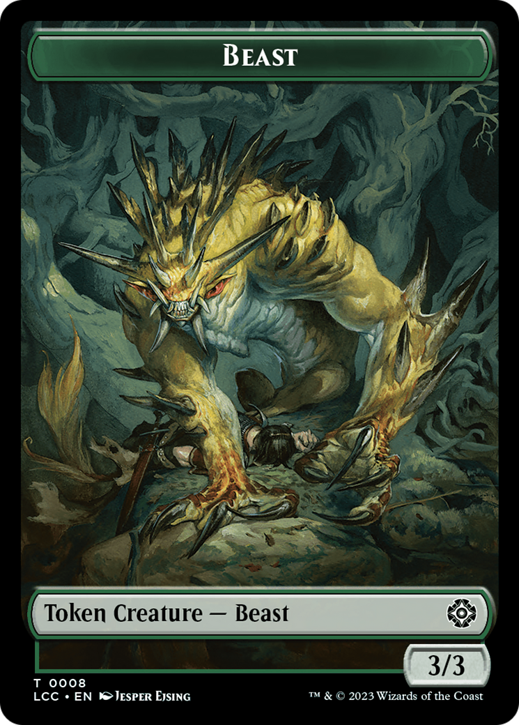 Beast // Merfolk (0003) Double-Sided Token [The Lost Caverns of Ixalan Commander Tokens] | Gam3 Escape