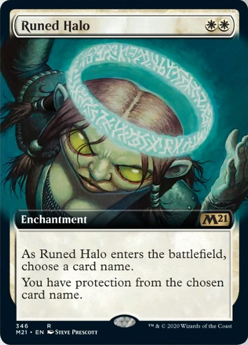 Runed Halo (Extended Art) [Core Set 2021] | Gam3 Escape