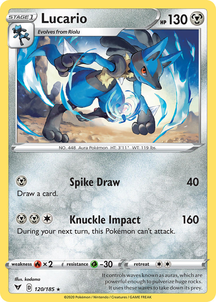 Lucario (120/185) [Sword & Shield: Vivid Voltage] | Gam3 Escape