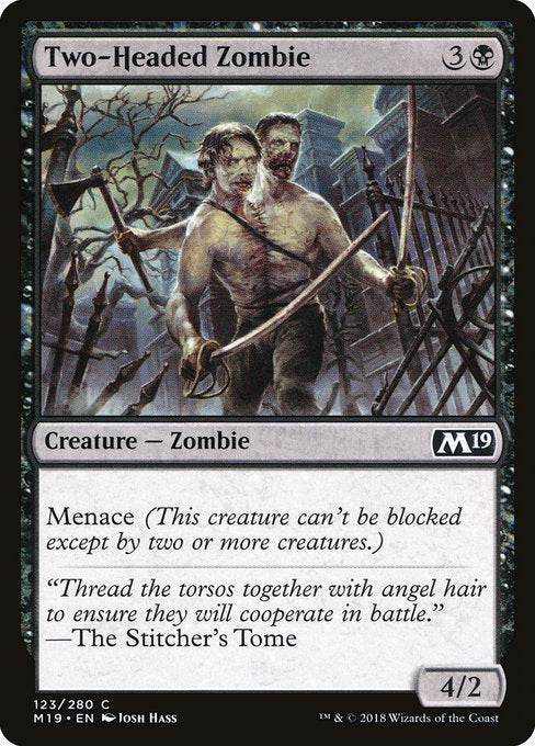 Two-Headed Zombie [Core Set 2019] | Gam3 Escape