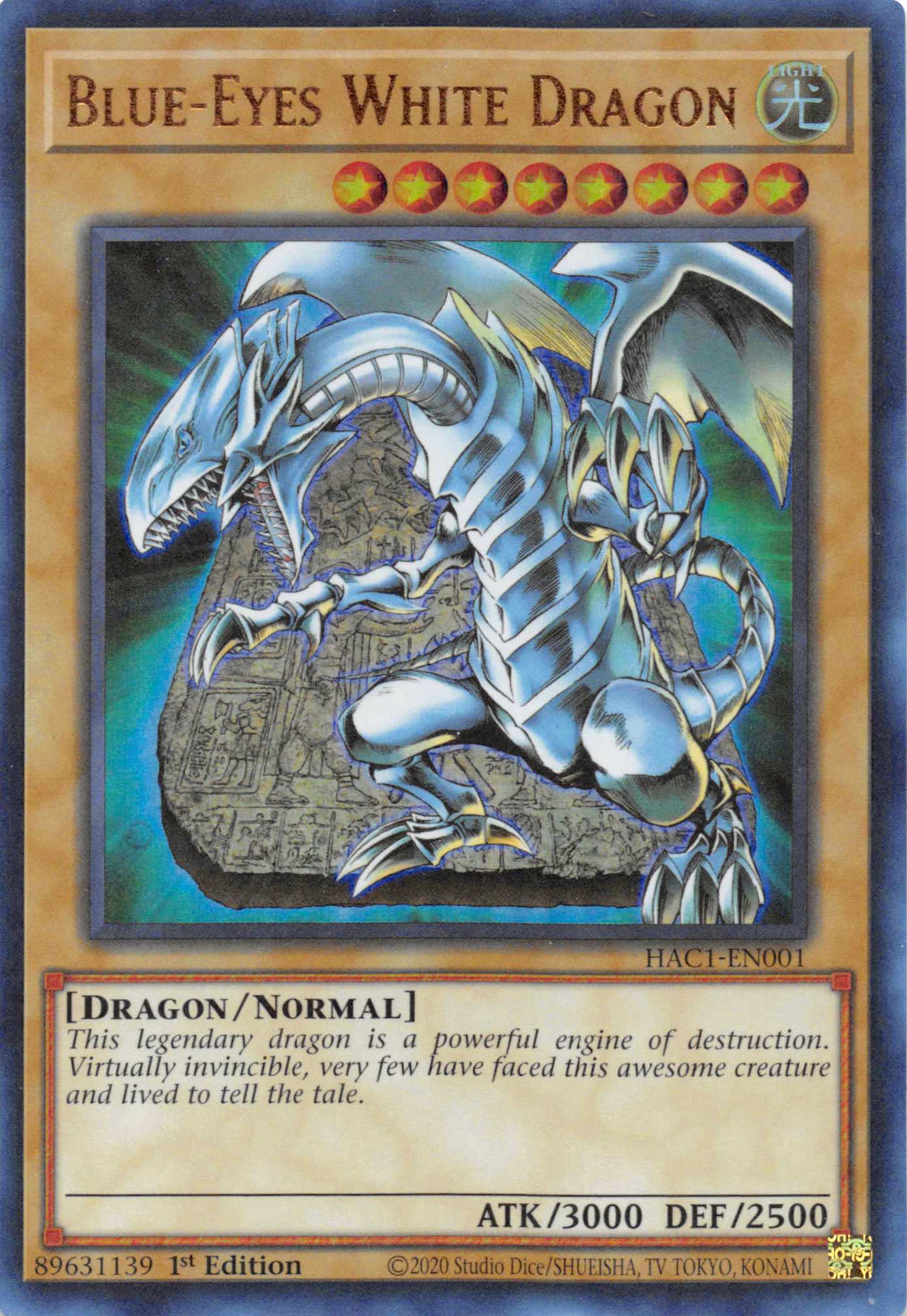 Blue-Eyes White Dragon (Duel Terminal) [HAC1-EN001] Parallel Rare | Gam3 Escape