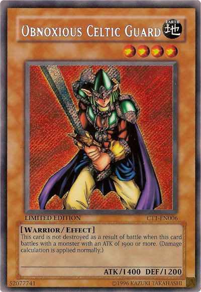 Obnoxious Celtic Guard [CT1-EN006] Secret Rare | Gam3 Escape