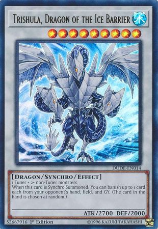 Trishula, Dragon of the Ice Barrier [DUDE-EN014] Ultra Rare | Gam3 Escape