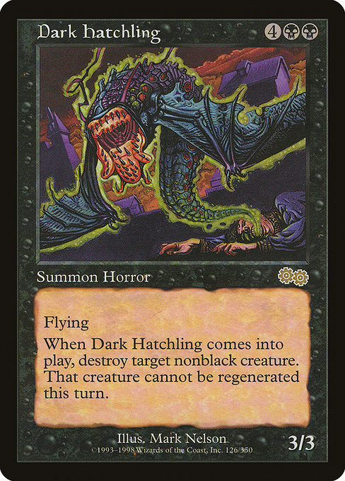 Dark Hatchling [Urza's Saga] | Gam3 Escape