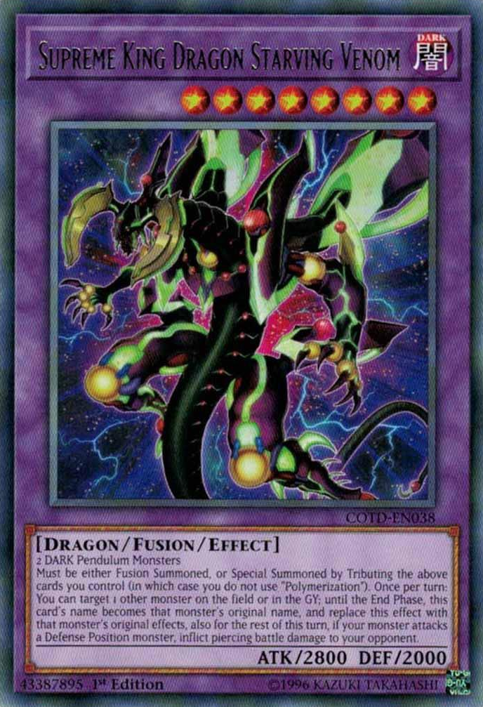 Supreme King Dragon Starving Venom [COTD-EN038] Rare | Gam3 Escape