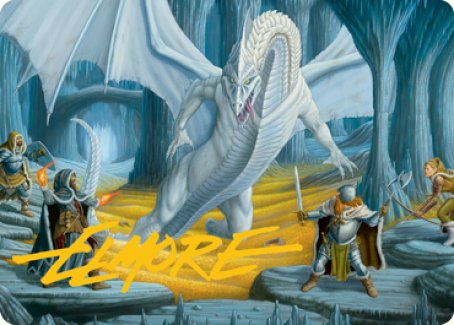 Cave of the Frost Dragon Art Card (Gold-Stamped Signature) [Dungeons & Dragons: Adventures in the Forgotten Realms Art Series] | Gam3 Escape