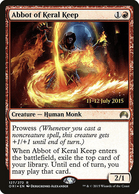 Abbot of Keral Keep [Magic Origins Promos] | Gam3 Escape