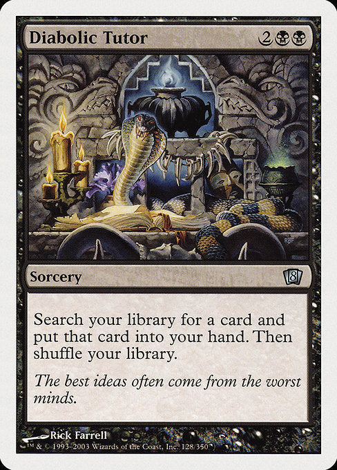 Diabolic Tutor [Eighth Edition] | Gam3 Escape