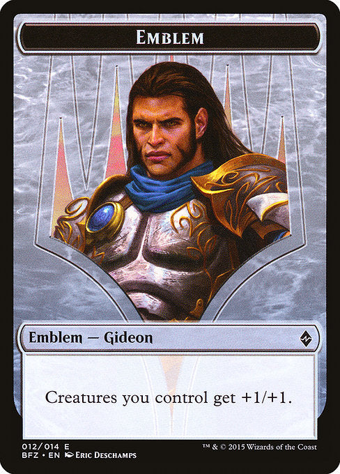 Gideon, Ally of Zendikar Emblem [Battle for Zendikar Tokens] | Gam3 Escape