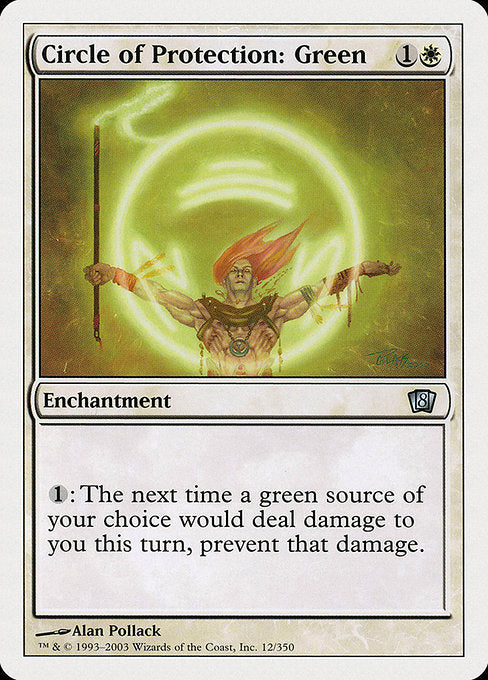 Circle of Protection: Green [Eighth Edition] | Gam3 Escape