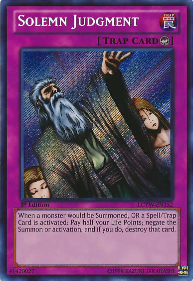 Solemn Judgment [LCYW-EN152] Secret Rare | Gam3 Escape