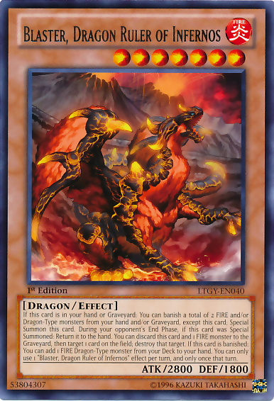 Blaster, Dragon Ruler of Infernos [LTGY-EN040] Rare | Gam3 Escape