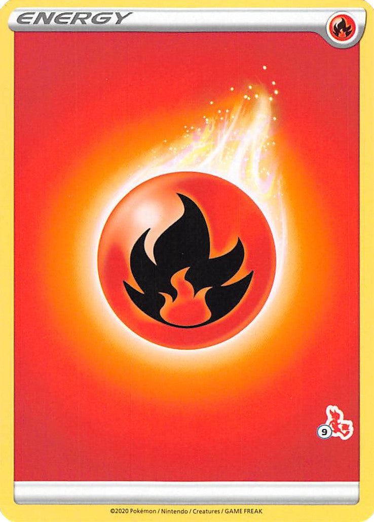 Fire Energy (Cinderace Stamp #9) [Battle Academy 2022] | Gam3 Escape