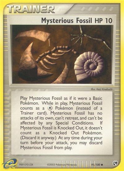 Mysterious Fossil (91/100) [EX: Sandstorm] | Gam3 Escape
