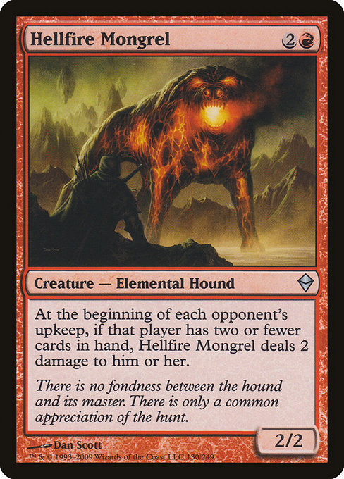 Hellfire Mongrel [Zendikar] | Gam3 Escape