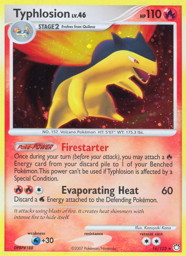 Typhlosion (16/123) [Diamond & Pearl: Mysterious Treasures] | Gam3 Escape