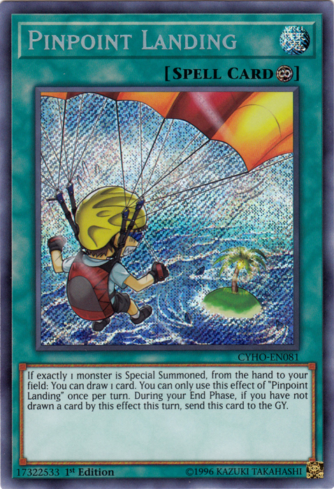 Pinpoint Landing [CYHO-EN081] Secret Rare | Gam3 Escape